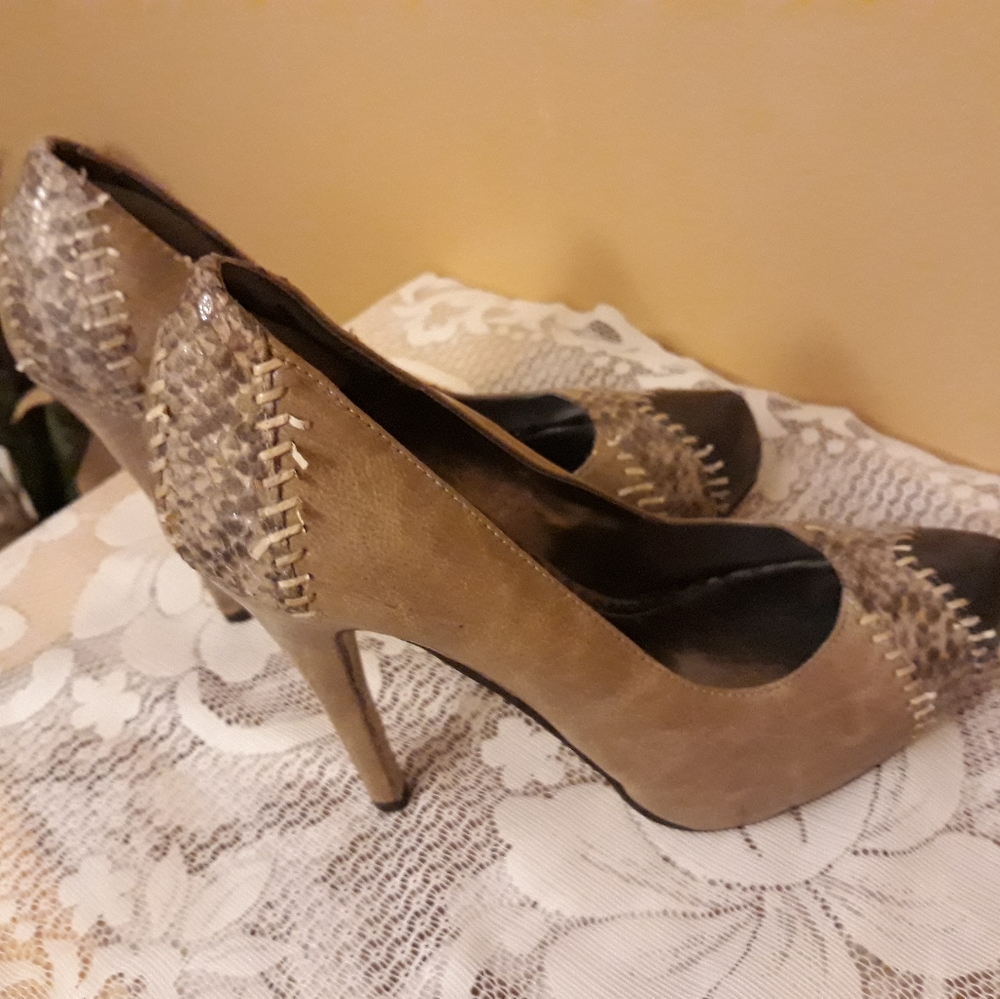 Brown & Tan High Heels